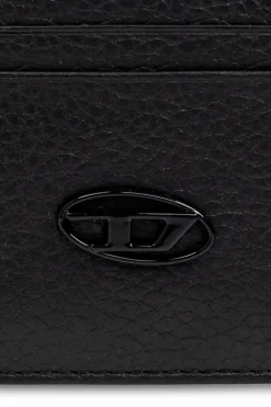 Diesel CZARNY Etui na karty z logo