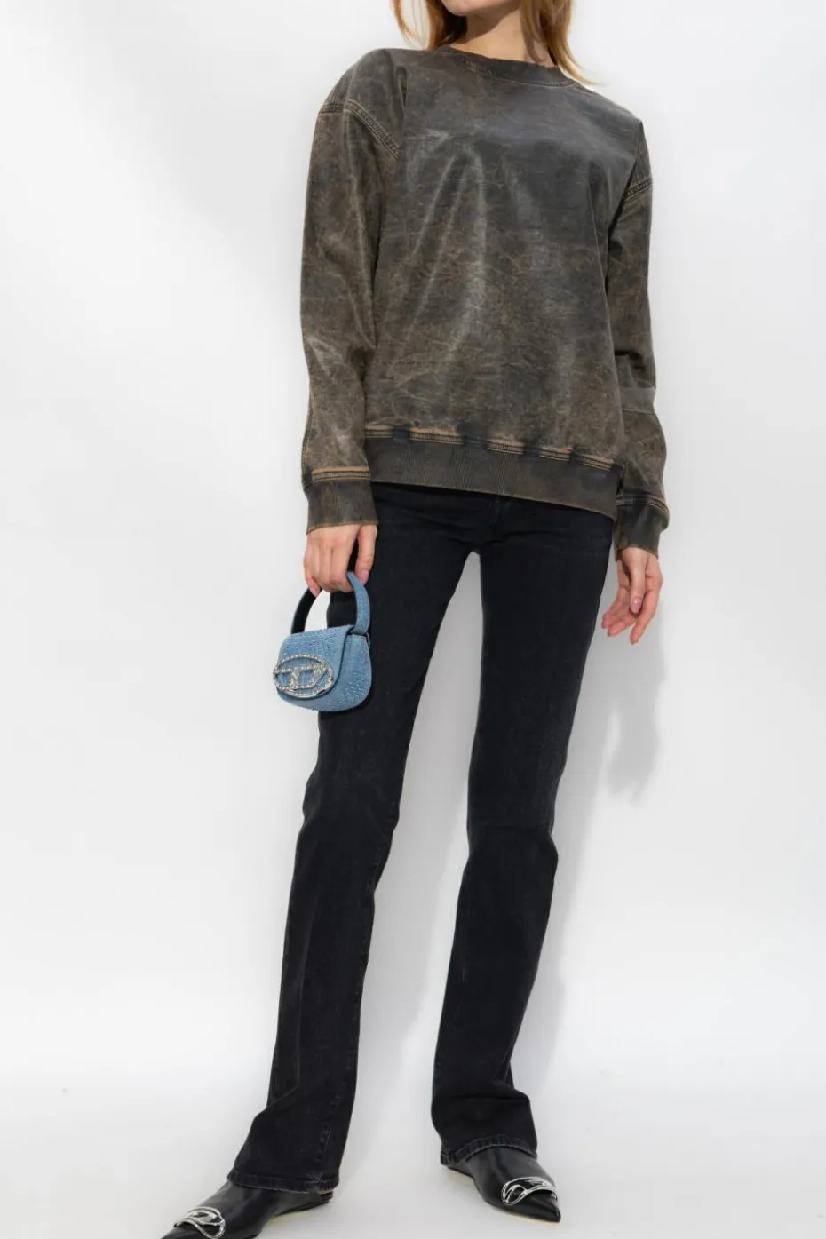 Diesel CZARNY Jeansy ‘2003 D-ESCRIPTION L.30’ typu ‘bootcut’