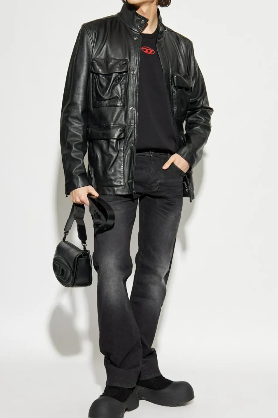 Diesel CZARNY Jeansy `1985 LARKEE`