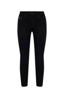 Diesel CZARNY Jeansy ‘2017 Slandy’ typu ‘super-skinny’