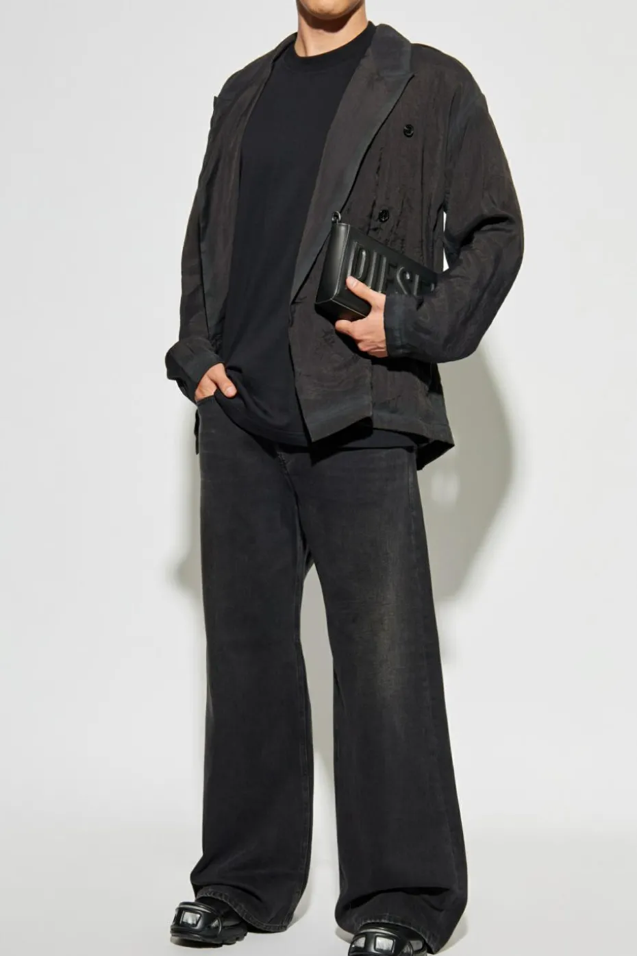 Diesel CZARNY Jeansy `D-RISE`