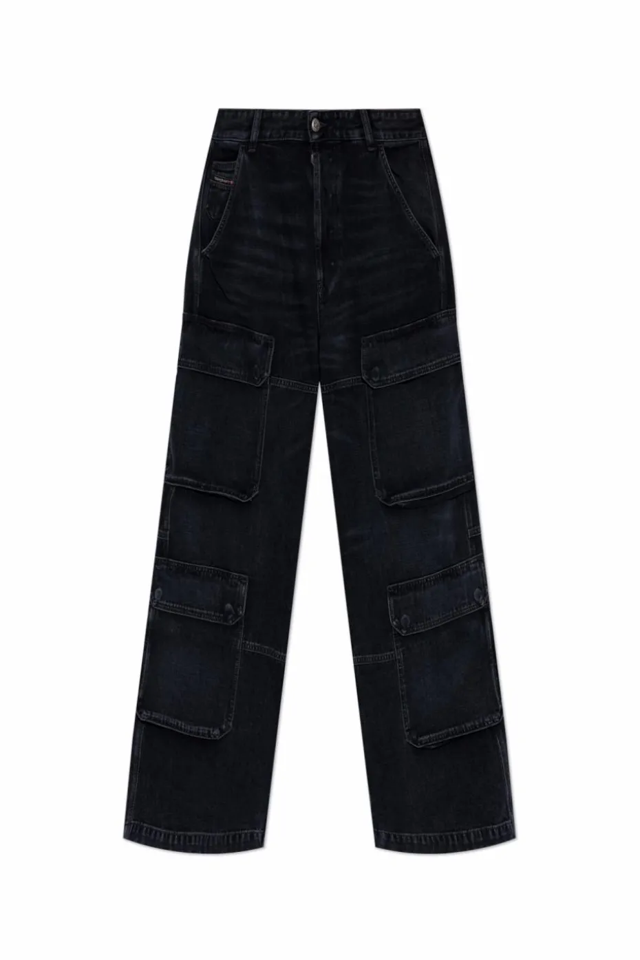 Diesel CZARNY Jeansy `D-TOUCH-CARGO L.32`