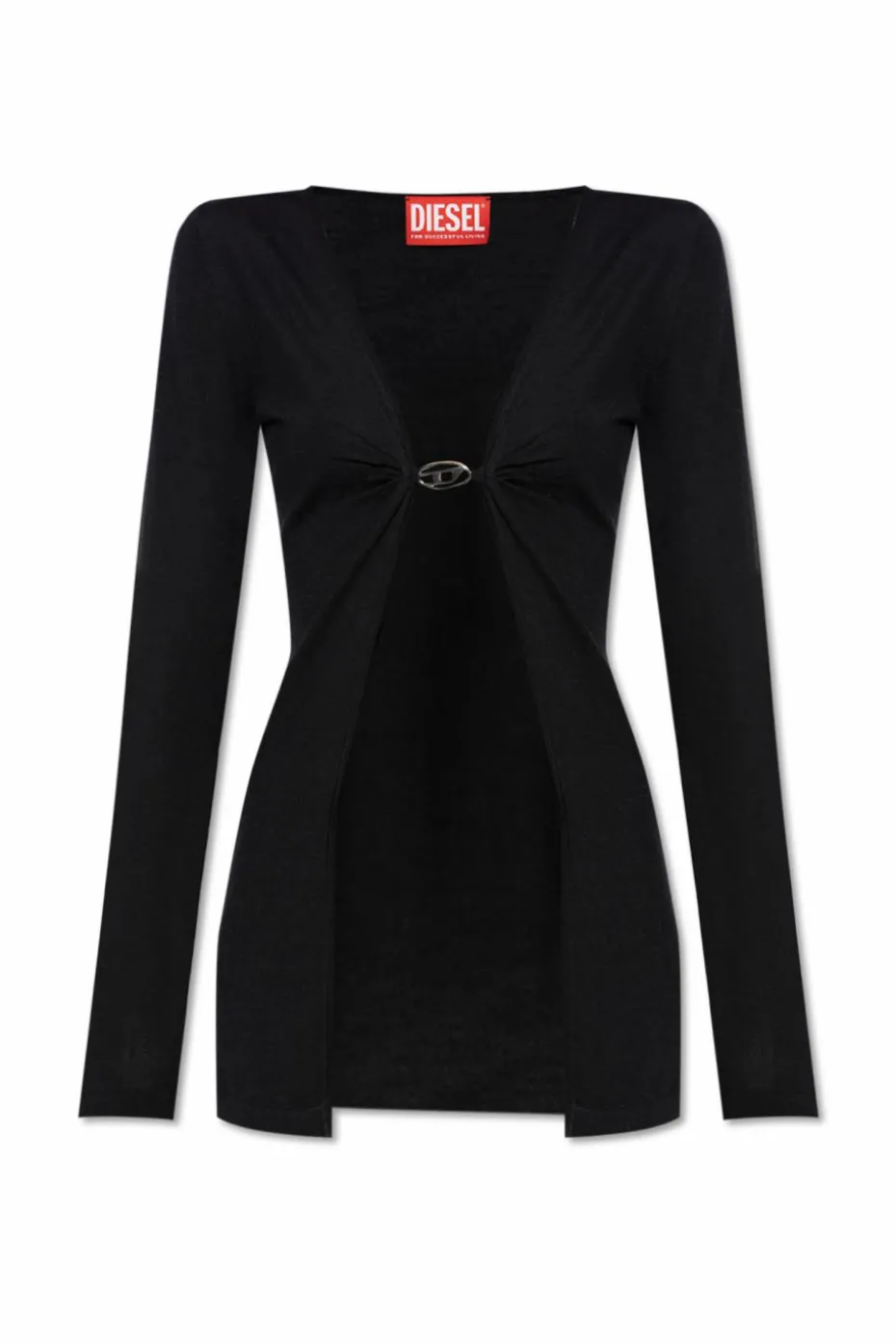 Diesel CZARNY Kardigan `M-PIERRY-LONG`