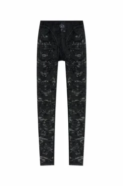 Diesel CZARNY Koronkowe leginsy `CLAIRE`