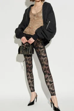 Diesel CZARNY Koronkowe leginsy `CLAIRE`