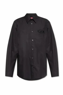 Diesel CZARNY Koszula `S-SIMPLY-PCAL`