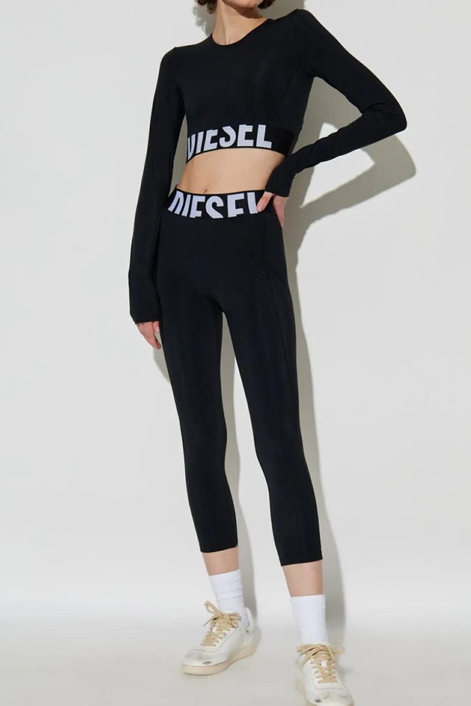Diesel CZARNY Legginsy `MICOL-D-POP`