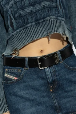 Diesel CZARNY Pasek `B-1DR OVAL`