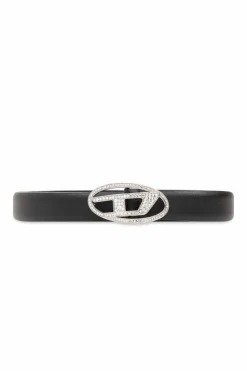 Diesel CZARNY Pasek `B-1DR STRASS`