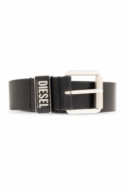 Diesel CZARNY Pasek ‘B-GLOSSY LOOP’