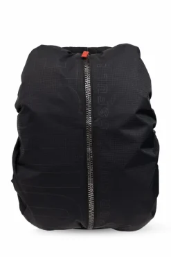 Diesel CZARNY Plecak `ZIP-D ZIP-D BACKPACK`