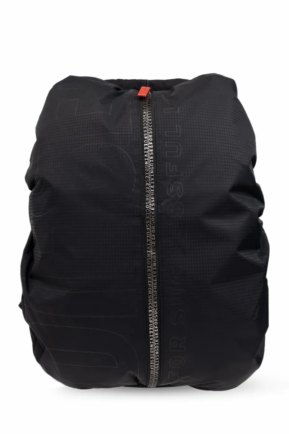Diesel CZARNY Plecak `ZIP-D ZIP-D BACKPACK`