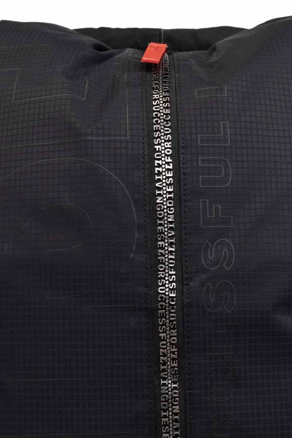Diesel CZARNY Plecak `ZIP-D ZIP-D BACKPACK`
