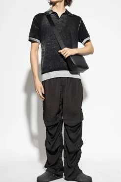 Diesel CZARNY Polo `K-LORENZO-SS`