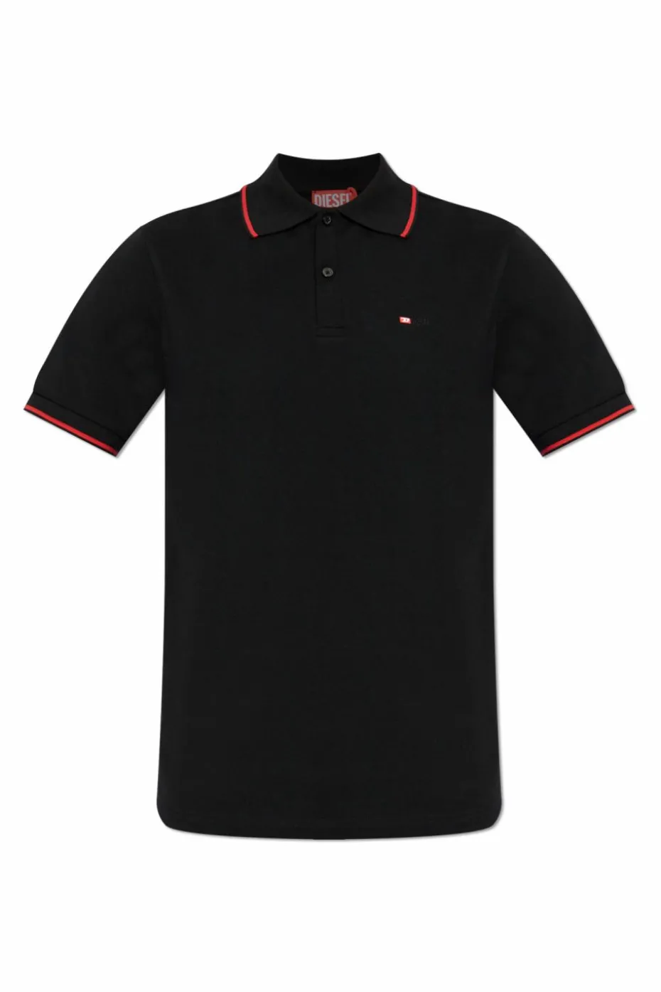 Diesel CZARNY Polo `T-FERRY-MICRODIV`