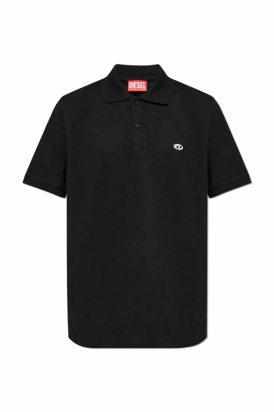 Diesel CZARNY Polo `T-REJUST-DOVAL-PJ`