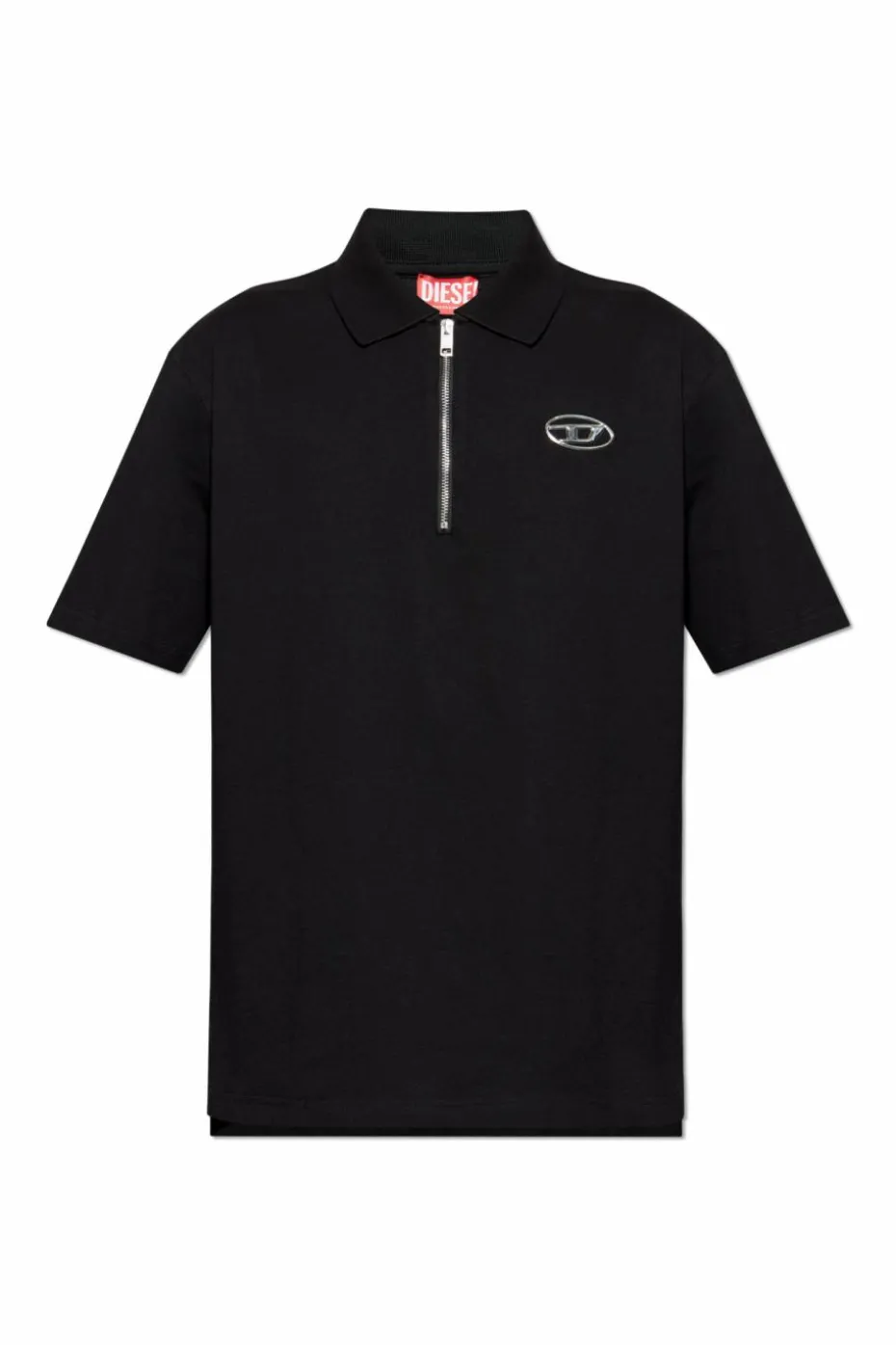 Diesel CZARNY Polo `T-VOR-OD`