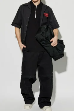 Diesel CZARNY Polo `T-VOR-OD`