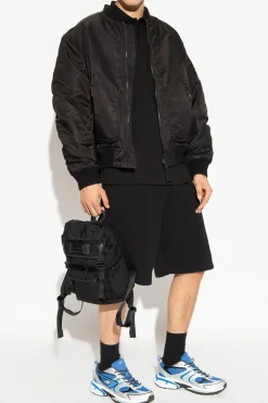 Diesel CZARNY Polo z logo ‘T-VORT-MEGOVAL-D’