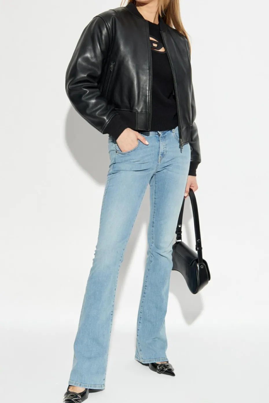 Diesel CZARNY Sweter `M-AREESA-SLIM`