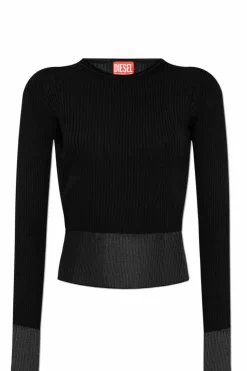 Diesel CZARNY Sweter `M-SLESHS`