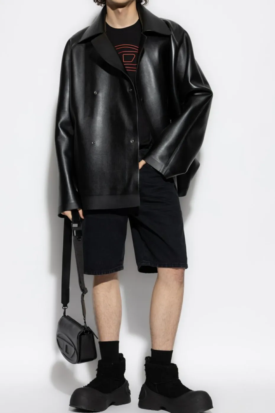 Diesel CZARNY Szorty `REGULAR-SHORT`