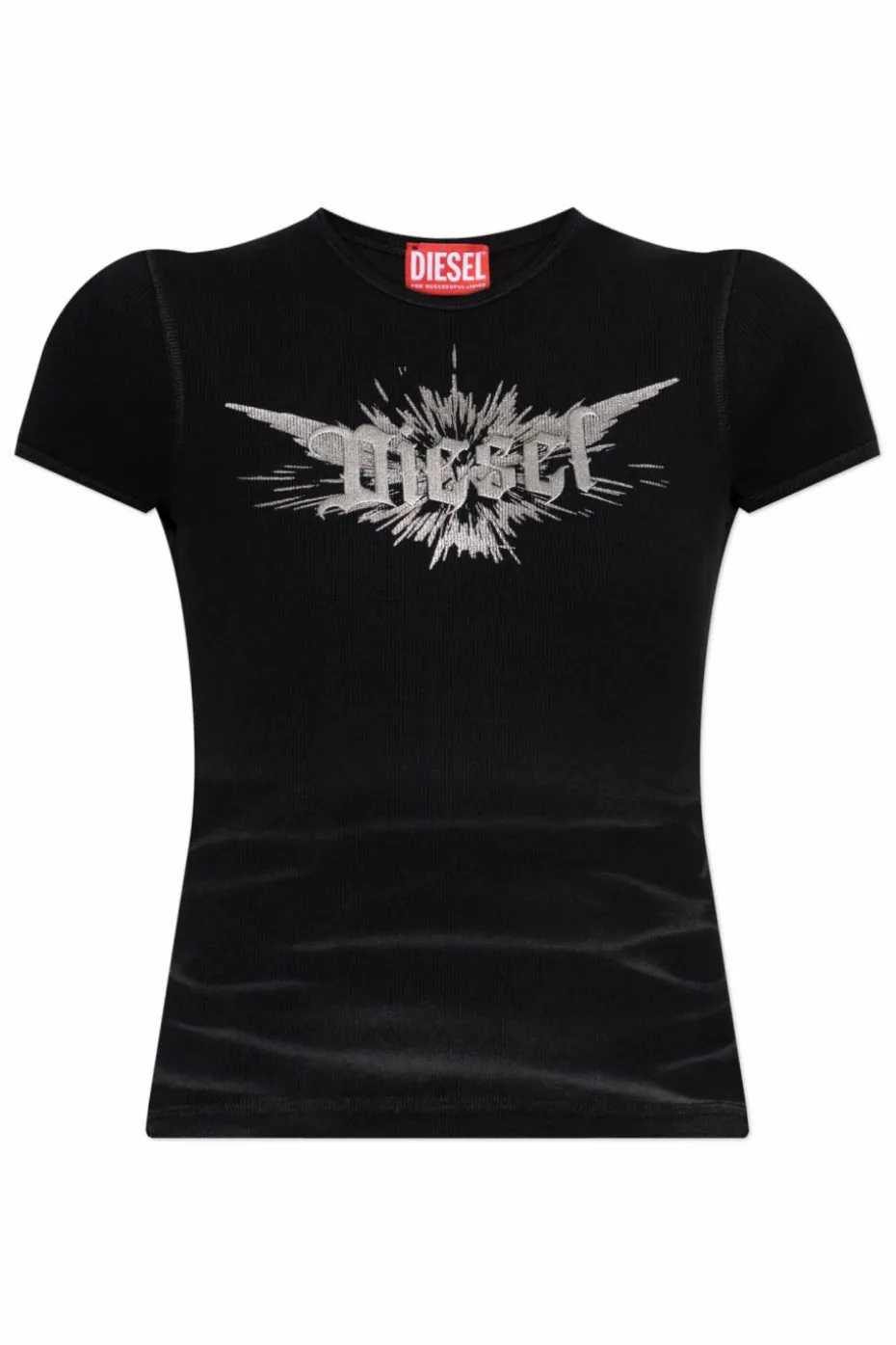 Diesel CZARNY Top ` T-ELE-LONG-P2`