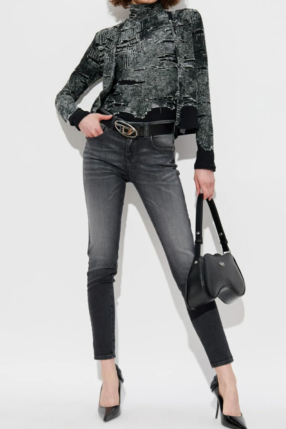 Diesel CZARNY Top `M-ALMA`