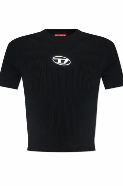 Diesel CZARNY Top `M-VALARI-SS`