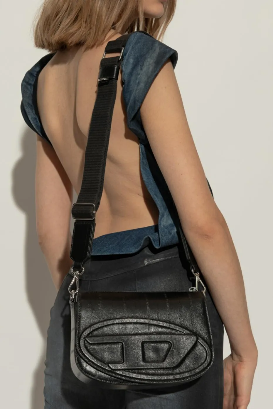 Diesel CZARNY Torba na ramię `1DR 2.0 1DR CAMERA BAG`