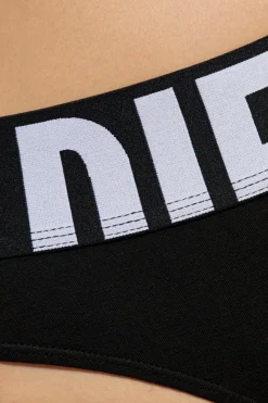 Diesel CZARNY Trójpak stringów ` UFST-STARS-THREEPACK`