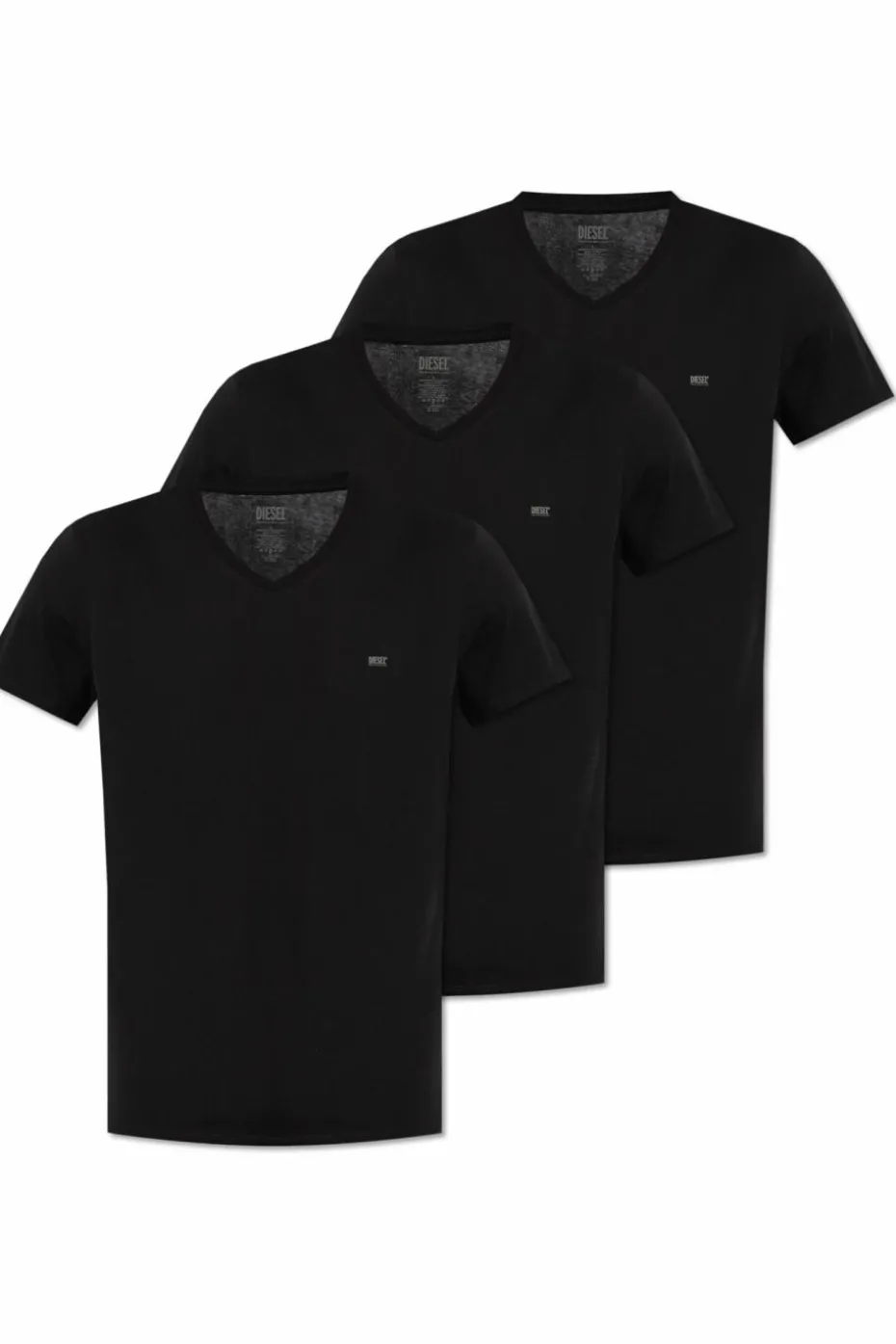 Diesel CZARNY Trójpak t-shirtów ‘UMTEE-MICHAEL3PACK’