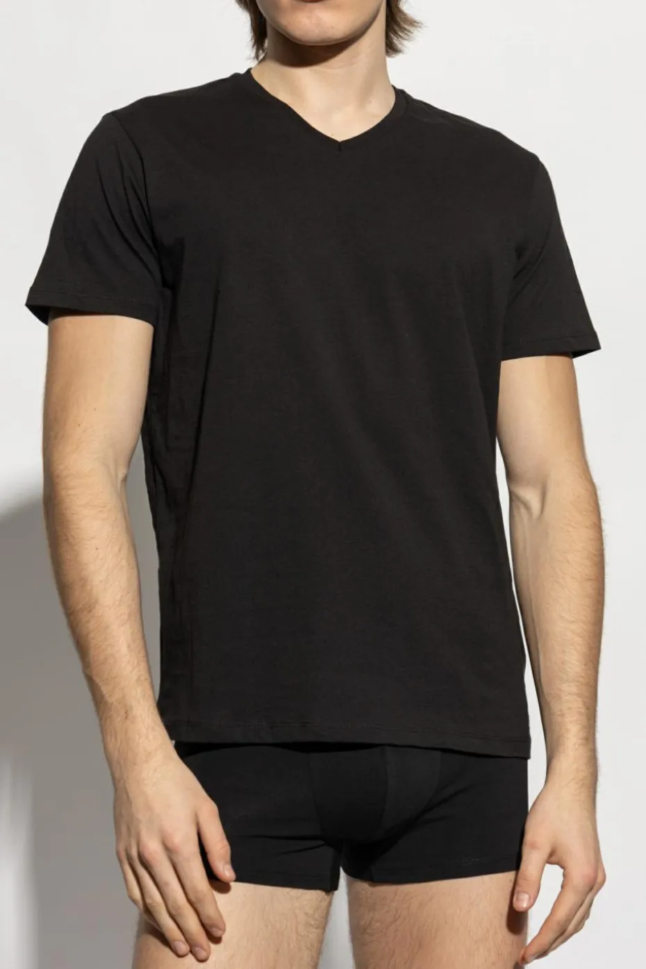 Diesel CZARNY Trójpak t-shirtów `MICHAEL-D-BOX-3PACK`