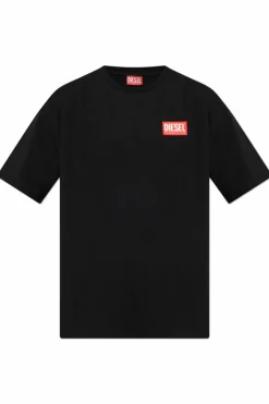 Diesel CZARNY T-shirt ` T-BOXT-LAB`