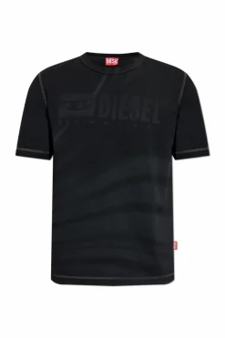 Diesel CZARNY T-shirt `T-ADJUST-R13`