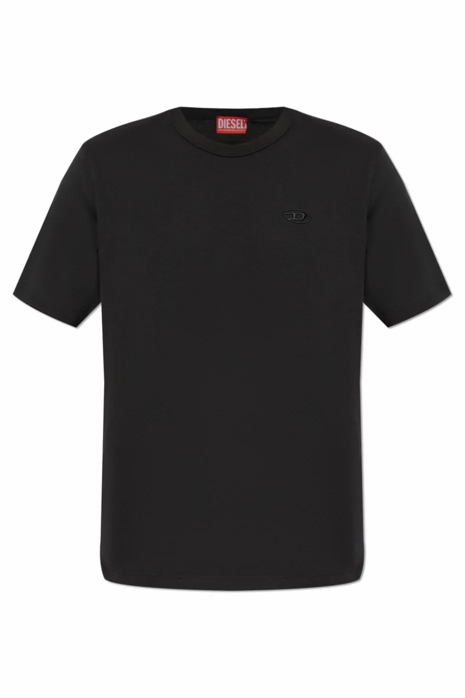Diesel CZARNY T-shirt `T-ADJUST-SLITS-R17`