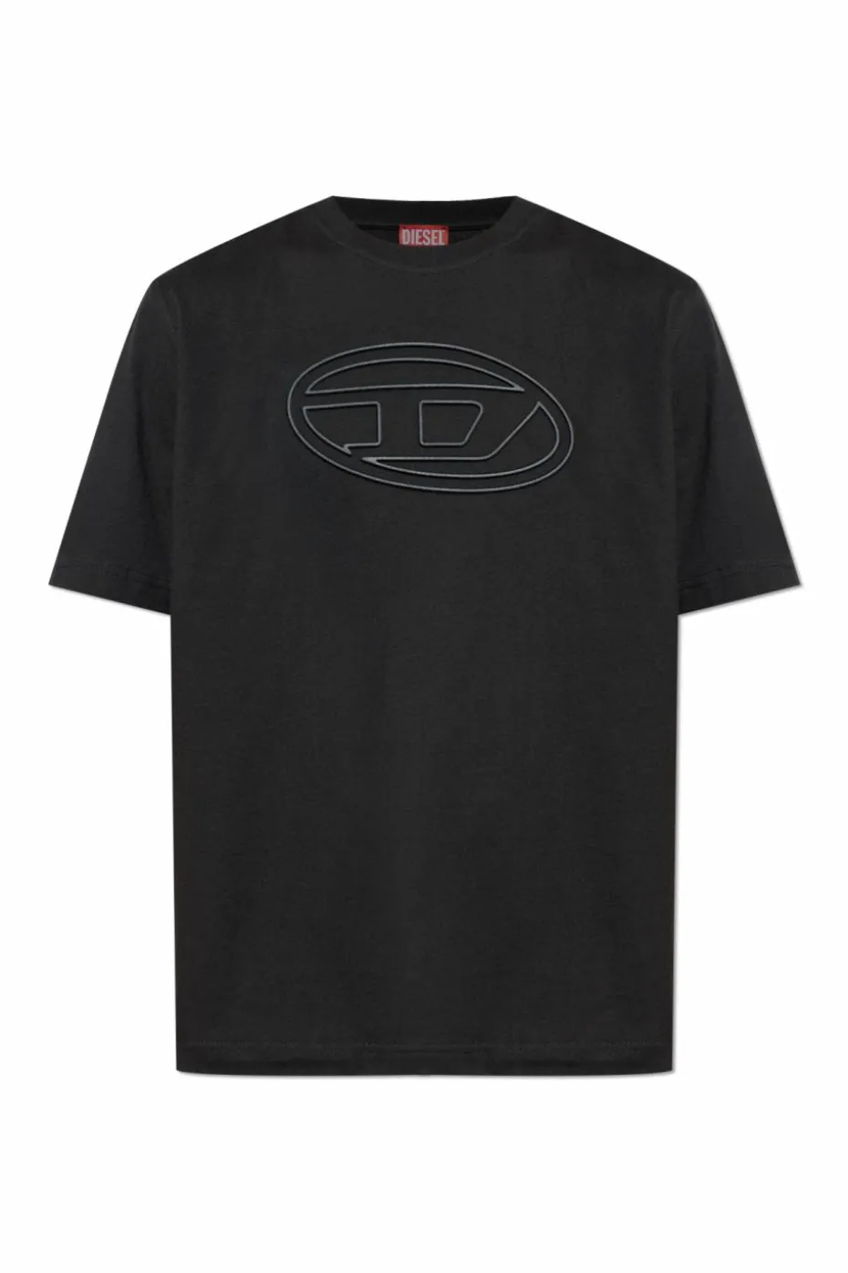 Diesel CZARNY T-shirt `T-ADJUST-BIGOVAL`