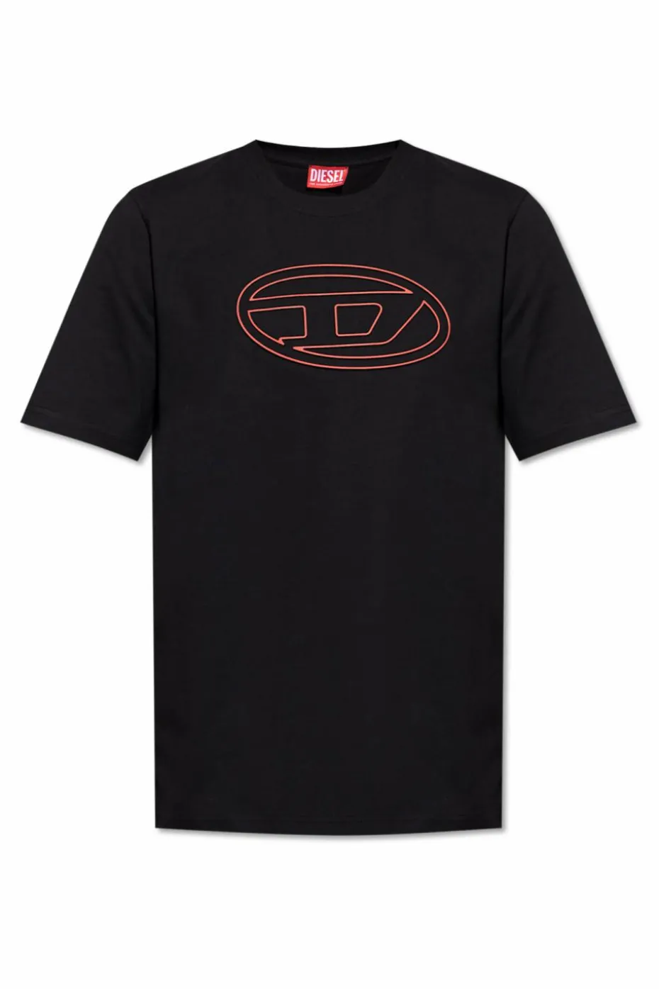 Diesel CZARNY T-shirt `T-ADJUST-BIGOVAL`