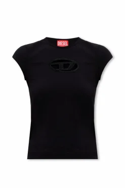 Diesel CZARNY T-shirt ‘T-ANGIE’