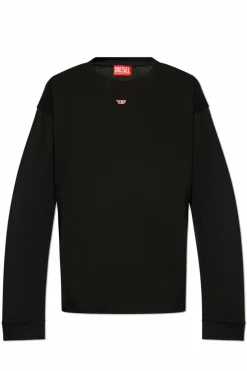 Diesel CZARNY T-shirt `T-BOXT-LS-D`