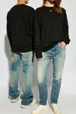 Diesel CZARNY T-shirt `T-BOXT-LS-D`