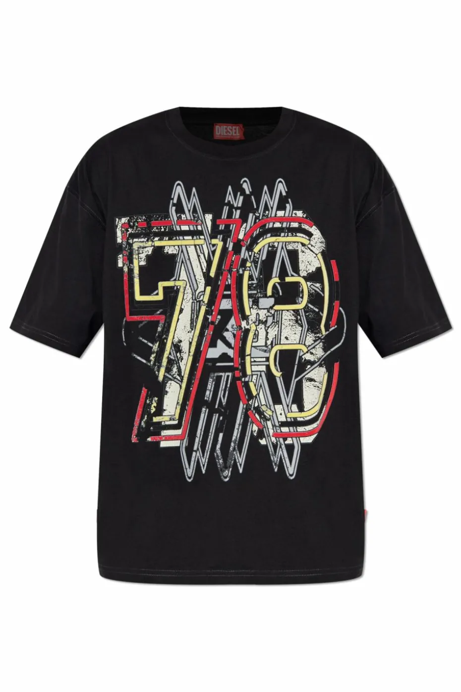 Diesel CZARNY T-shirt `T-BOXT-T8`