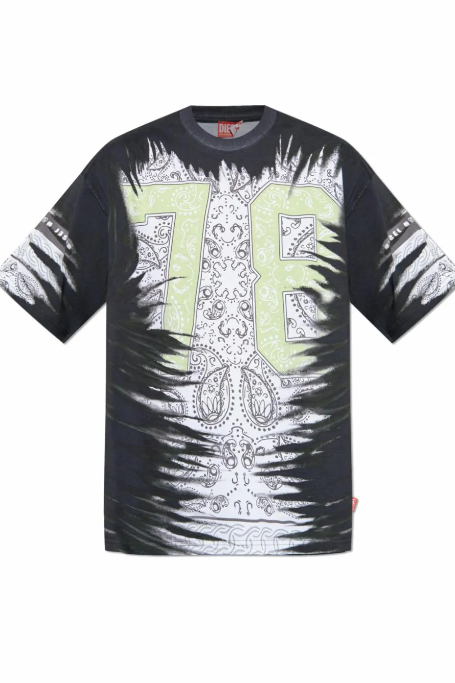 Diesel CZARNY T-shirt `T-BOXT-78-R1 `