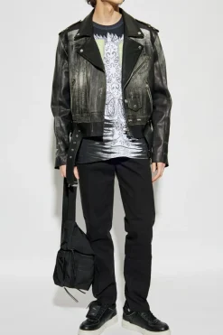 Diesel CZARNY T-shirt `T-BOXT-78-R1 `