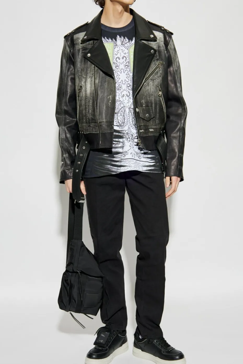 Diesel CZARNY T-shirt `T-BOXT-78-R1 `