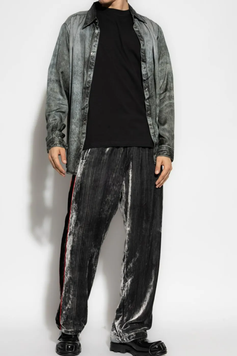 Diesel CZARNY T-shirt `T-BOXT-T24`