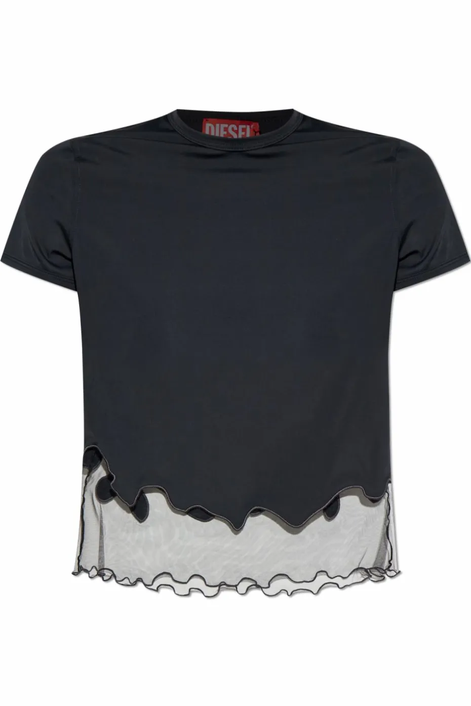 Diesel CZARNY T-shirt `T-INLAY-R1`