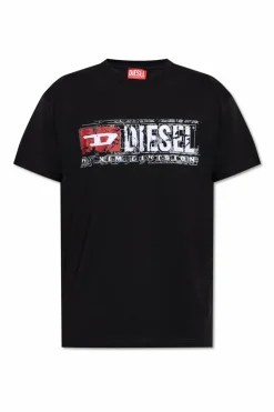Diesel CZARNY T-shirt `T-NORM-T6`