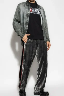 Diesel CZARNY T-shirt `T-NORM-T6`