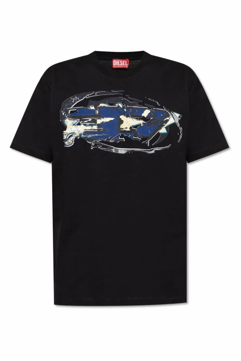 Diesel CZARNY T-shirt `T-NORM-T11`